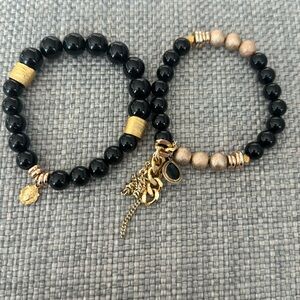 2 beaded bracelets by The Lace Project